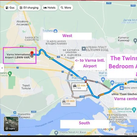New The Twins Two-bedroom, 3 At 15 Tsani Ginchev Street, Floor 2 Apartment